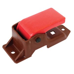 Maçaneta int. pta. diant. - dir./esq. C/pino metal Marrom - Mercedes-Benz FPN após 90 - HPN após 90