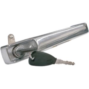 Maçaneta ext. pta. diant. - dir./esq. Cromado C/Chave - Mercedes-Benz 1113 85 à 94 - 1116 85 à 94